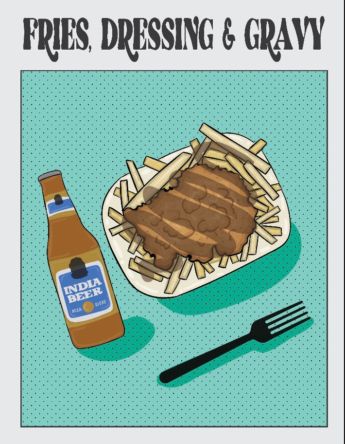 Fries, Dressing & Gravy 8x10 Print Kate Fudge Art