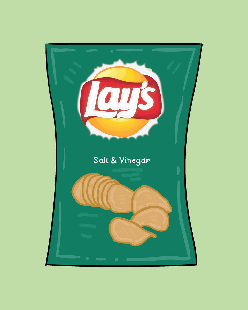 Salt and Vinegar Chips Print Kate Fudge Art