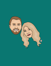 Load image into Gallery viewer, Two-faces cartoon