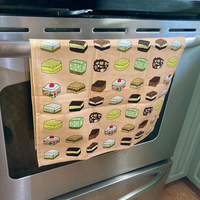 Nans Squares Tea Towel