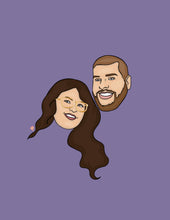 Load image into Gallery viewer, Two-faces cartoon