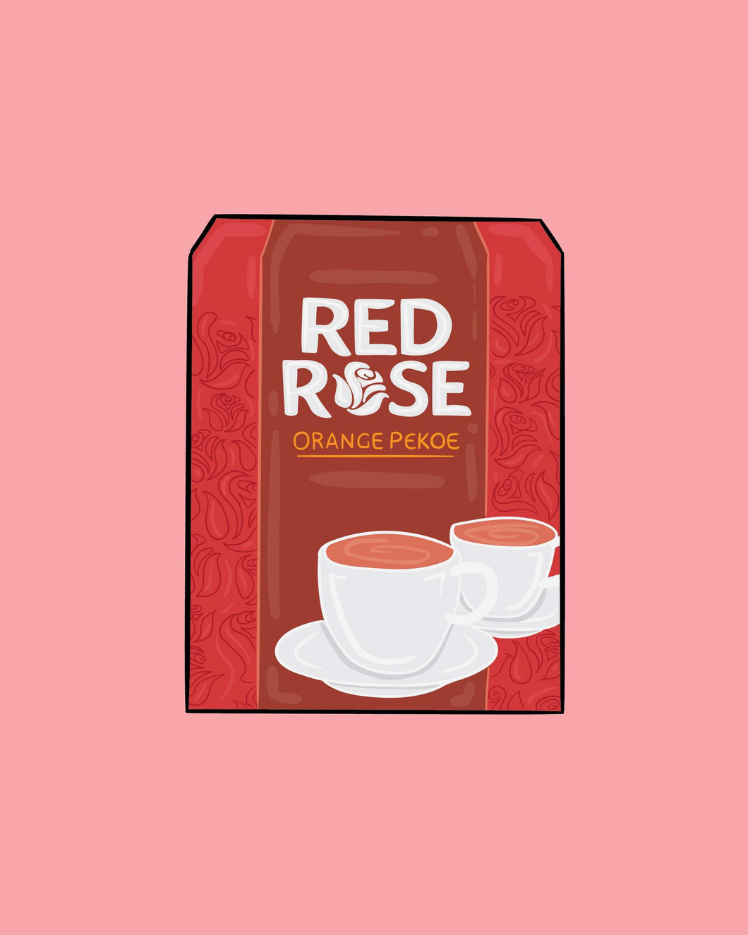 Red Rose Tea Print Kate Fudge Art Red Rose Tea Print Kate Fudge Art