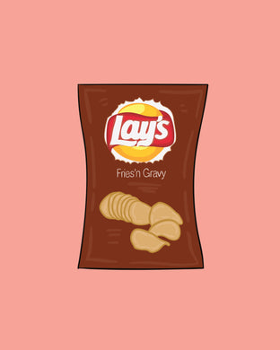 Fries N Gravy Chips Print