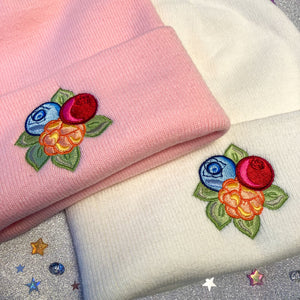 Berries Embroidered Beanie