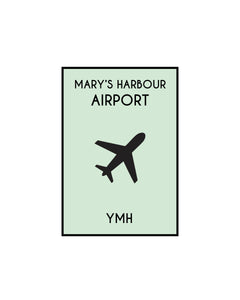 Monopoly Inspired Airport Print