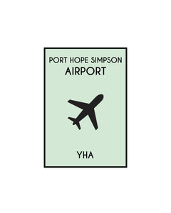 Monopoly Inspired Airport Print