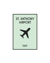 Load image into Gallery viewer, Monopoly Inspired Airport Print