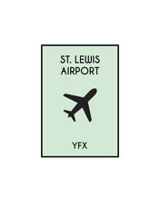 Load image into Gallery viewer, Monopoly Inspired Airport Print