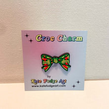 Load image into Gallery viewer, NL Tartan Bow Shoe Charm