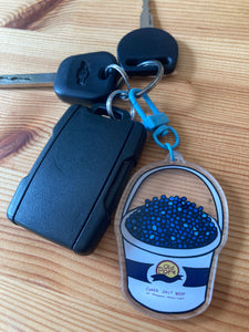 Blueberry Picking Keychain