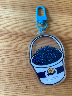 Blueberry Picking Keychain