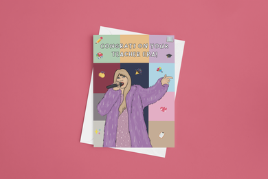 Teacher Era 5x7 Card