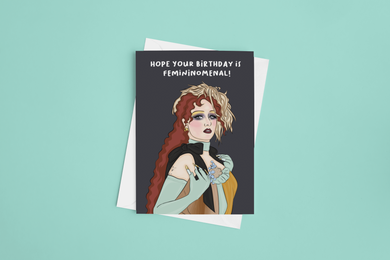 Femininomenal Birthday 5x7 Card