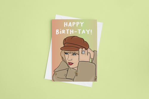 Red Birth-Tay 5x7 Card