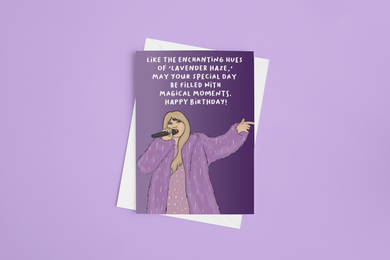 Lavender Haze Birthday 5x7 Card