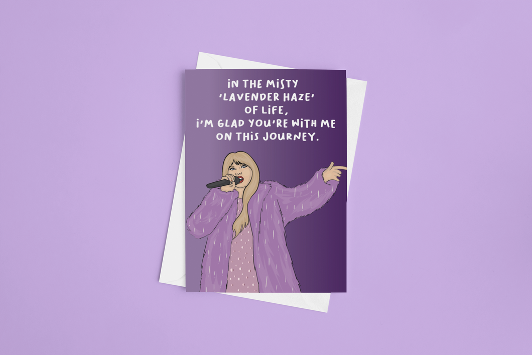 Lavender Haze Friendship 5x7 Card