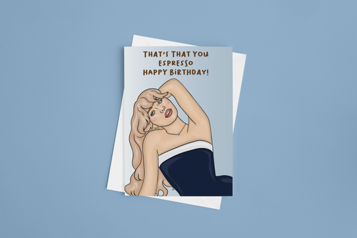 Espresso Birthday 5x7 Card
