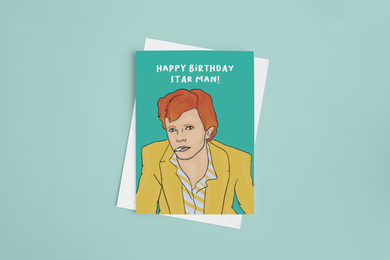 Bowie Birthday 5x7 Card