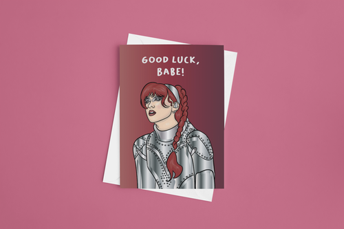 Good Luck Babe 5x7 Card