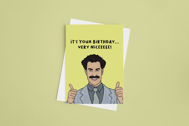 Borat Birthday 5x7 Card