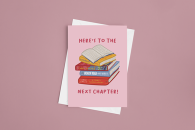 Here's To The Next Chapter 5x7 Card