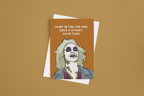 Beetlejuice Halloween 5x7 Card