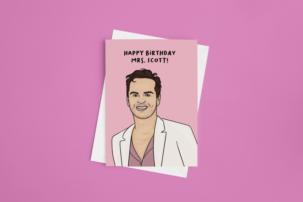 Andrew Scott Birthday 5x7 Card