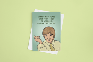 Mr G New Years 5x7 Card