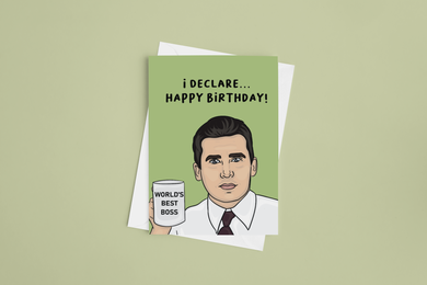 I Declare.. Happy Birthday 5x7 Card