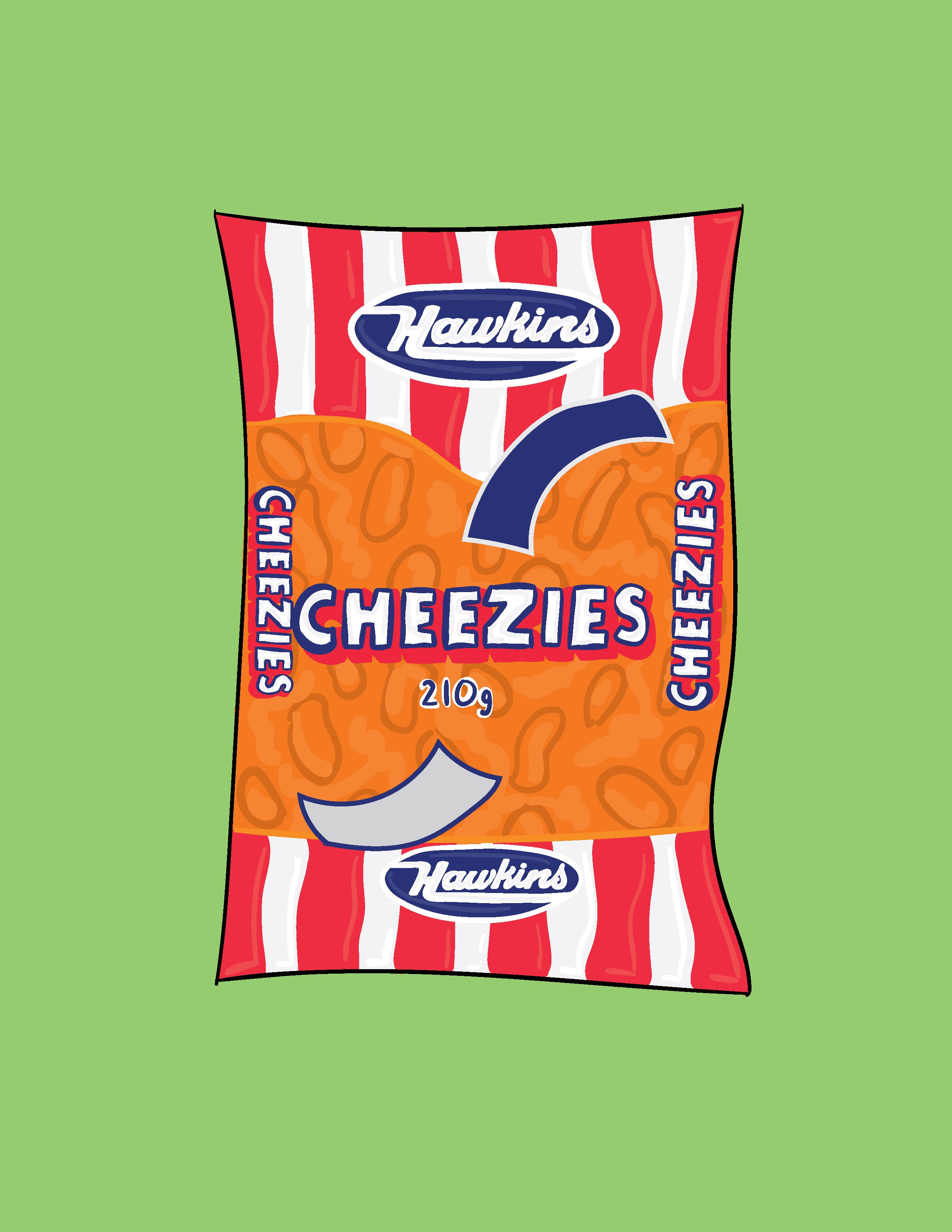 Cheezies Print – Kate Fudge Art