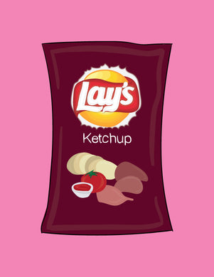 Ketchup Chips Print