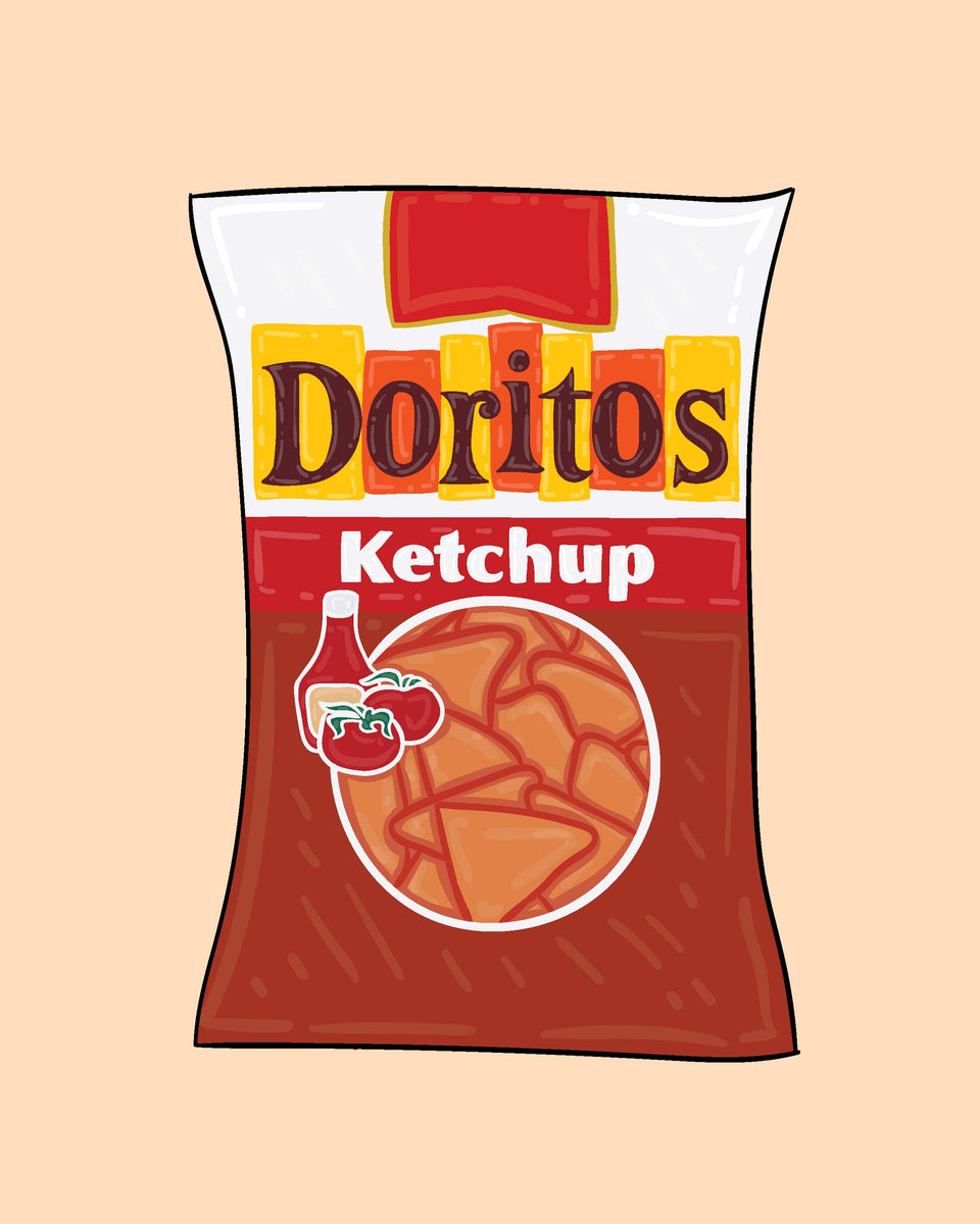 Doritos Ketchup Chips Print – Kate Fudge Art