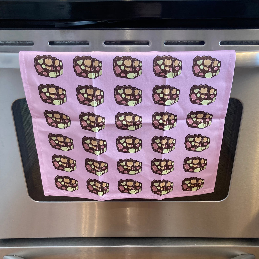 Marshmallow Squares Tea Towel