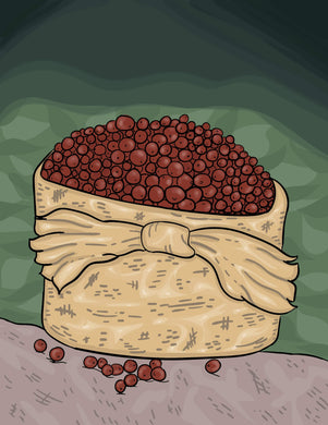 Partridgeberry Basket 8x10 Print