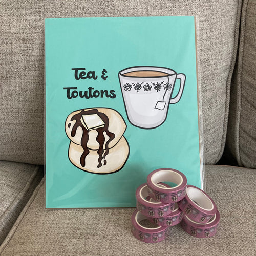Tea & Toutons 8x10 Print